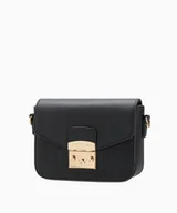 Torebki damskie - PUCCINI Damska listonoszka z ozdobnym zamkiem czarna - Puccini - miniaturka - grafika 1