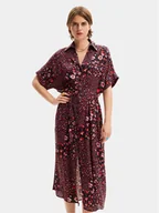 Sukienki - Desigual Sukienka koszulowa Candela 24SWVW41 Czarny Loose Fit - miniaturka - grafika 1