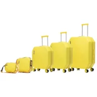Walizki - Zestaw walizek SEMI LINE T5825-0 Żółty - miniaturka - grafika 1