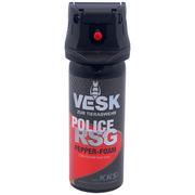 Gaz pieprzowy - Gaz pieprzowy KKS VESK Police RSG Foam 2mln SHU 50ml Stream (12050-F V) - miniaturka - grafika 1