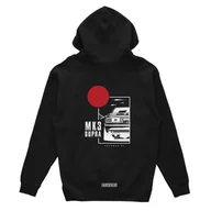 Odzież do sportów motorowych - Czarna bluza z kapturem TOYOTA SUPRA MK3-XXL - miniaturka - grafika 1