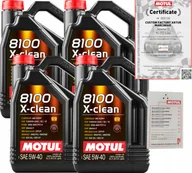 Oleje silnikowe - Motul 8100 X-clean 5W40 C3 20L Vw 505 00/ 505 01 Gm DEXOS2 Zawieszka - miniaturka - grafika 1