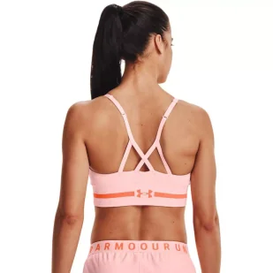 Biustonosz sportowy Under Armour Seamless Low Long Htr Bra - Bielizna sportowa damska - miniaturka - grafika 2