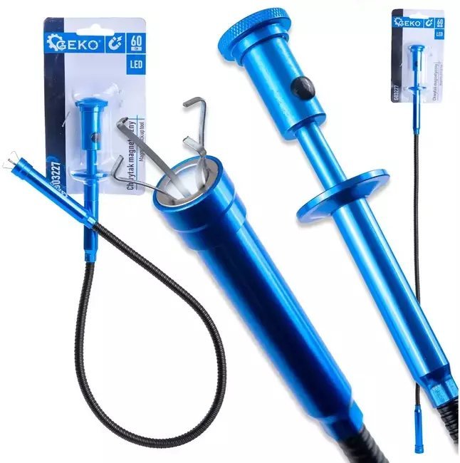 Geko Chwytak LED elastyczny magnetyczny pazurkowy łapka 60cm 25/100