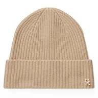 Czapki damskie - Czapka Tommy Hilfiger Th Cashmere AW0AW17772 Beżowy - miniaturka - grafika 1