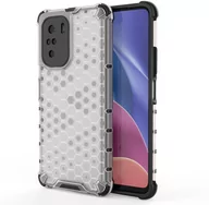 Etui i futerały do telefonów - Honeycomb etui pancerny pokrowiec z żelową ramką Xiaomi Redmi K40 Pro+ / K40 Pro / K40 / Poco F3 przezroczysty - miniaturka - grafika 1