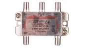 Wtyczki i adaptery - Goobay Rozdzielacz sygnału SAT splitter 1x F 4x F 5-2500MHz 67003 67003 - miniaturka - grafika 1
