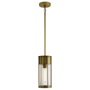 Wisząca lampa Camillo KL-CAMILLO-P-PNBR Kichler IP44 ogrodowa szklana mosiężna - Lampy sufitowe - miniaturka - grafika 1
