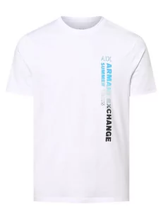Armani Exchange - T-shirt męski, biały - Koszulki męskie - miniaturka - grafika 1