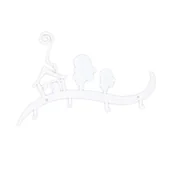 Wieszaki i stojaki - Furnigo Wieszak ścienny Domek biały F-Domb - miniaturka - grafika 1