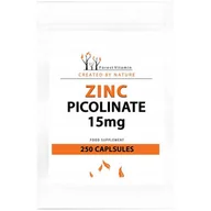 Witaminy i minerały - Forest Vitamin, Zinc Picolinate 15mg, 250 kaps. - miniaturka - grafika 1