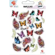 Prace ręczne dla dzieci - All4Kids Naklejki dla dzieci Pióra motyle - miniaturka - grafika 1