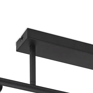 Lindby Biscala lampa sufitowa LED 5-pkt czarna/dym - Lampy sufitowe - miniaturka - grafika 5