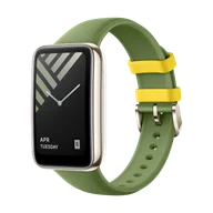 Akcesoria do smartwatchy - Xiaomi Smart Band 7 Pro Leather-textured Silicone Strap - Pine Green - miniaturka - grafika 1