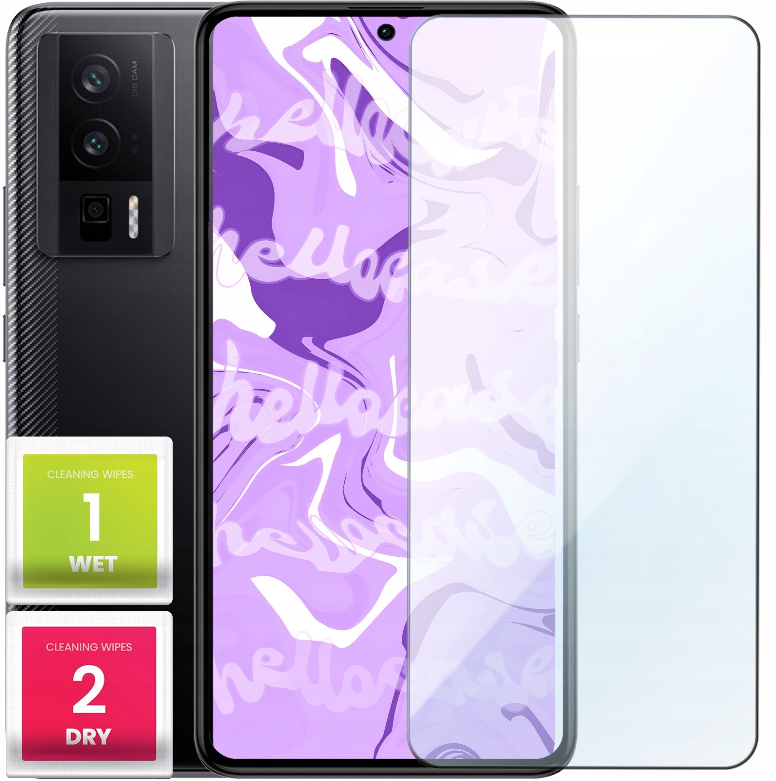 Szkło Hartowane do Xiaomi Poco F5 Pro szybka 9H, płaskie 2.5D, ochronne