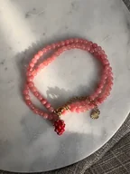 Naszyjniki - Różowa truskawka - miniaturka - grafika 1