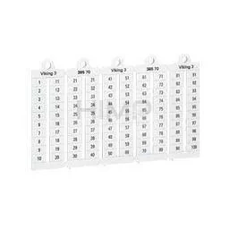 Legrand Płytki oznaczników VIKING3 szerokość 8mm 11-20 poziome 039526 1000szt. 039526 - Kanały kablowe - miniaturka - grafika 1