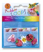 Zeszyty szkolne - Charmsy RUBBER LOOPS SWEETHEART 5 szt mix kolorów - miniaturka - grafika 1