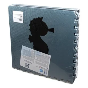 Duża mata podłogowa edukacyjna 180x180 Grube puzzle piankowe XXL 9 szt. Humbi Zwierzęta morskie wodne Ocean - Maty piankowe - miniaturka - grafika 1