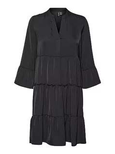 Sukienki - VERO MODA Damska sukienka mini, czarny, M - grafika 1