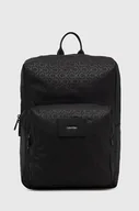 Plecaki - Calvin Klein plecak męski kolor czarny duży wzorzysty - miniaturka - grafika 1