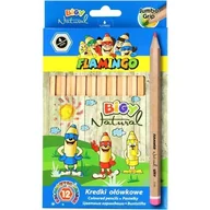Przybory szkolne - Hasta Kredki ołówkowe 12kol/180 Jumbo Flaming 340943 Wb - miniaturka - grafika 1