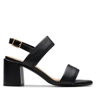 Sandały damskie - Sandały Clarks Ezoria Sling 26181300 Czarny - miniaturka - grafika 1