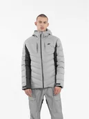 Kurtki narciarskie - 4F Kurtka narciarska 4FAW23TDJAM278 Szary Regular Fit - miniaturka - grafika 1