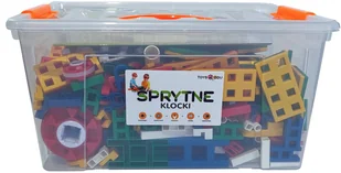 Sprytne klocki. Klocki konstrukcyjne pojazdy budowlane 292 elementów - Klocki - miniaturka - grafika 1