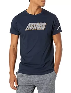 Koszulki męskie - Alpinestars Męski T-shirt Lanes morski XXL - grafika 1