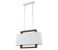 Lampy sufitowe - Żyrandol na lince ARTEMIDA 1xE27/60W/230V biały/brązowy - miniaturka - grafika 1