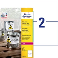 Etykiety do drukarek - Avery Zweckform Zweckform Heavy Duty A4 210 x 148mm (L4717-20) - miniaturka - grafika 1