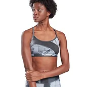 Biustonosze - Reebok Skinny Biustonosz sportowy - Płaski On Back Damski - miniaturka - grafika 1