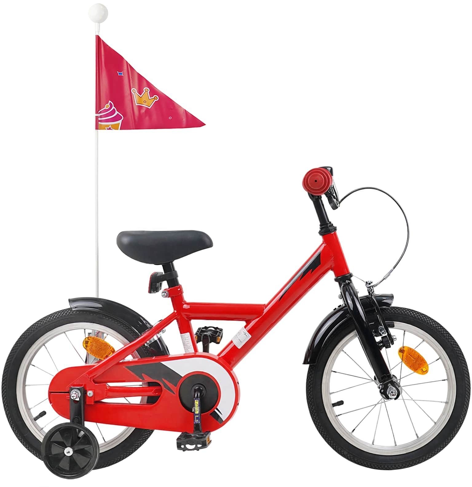 vidaXL vidaXL Rower Dziecięcy 12 Cali dla dzieci w wieku 2-4 lata Czerwony