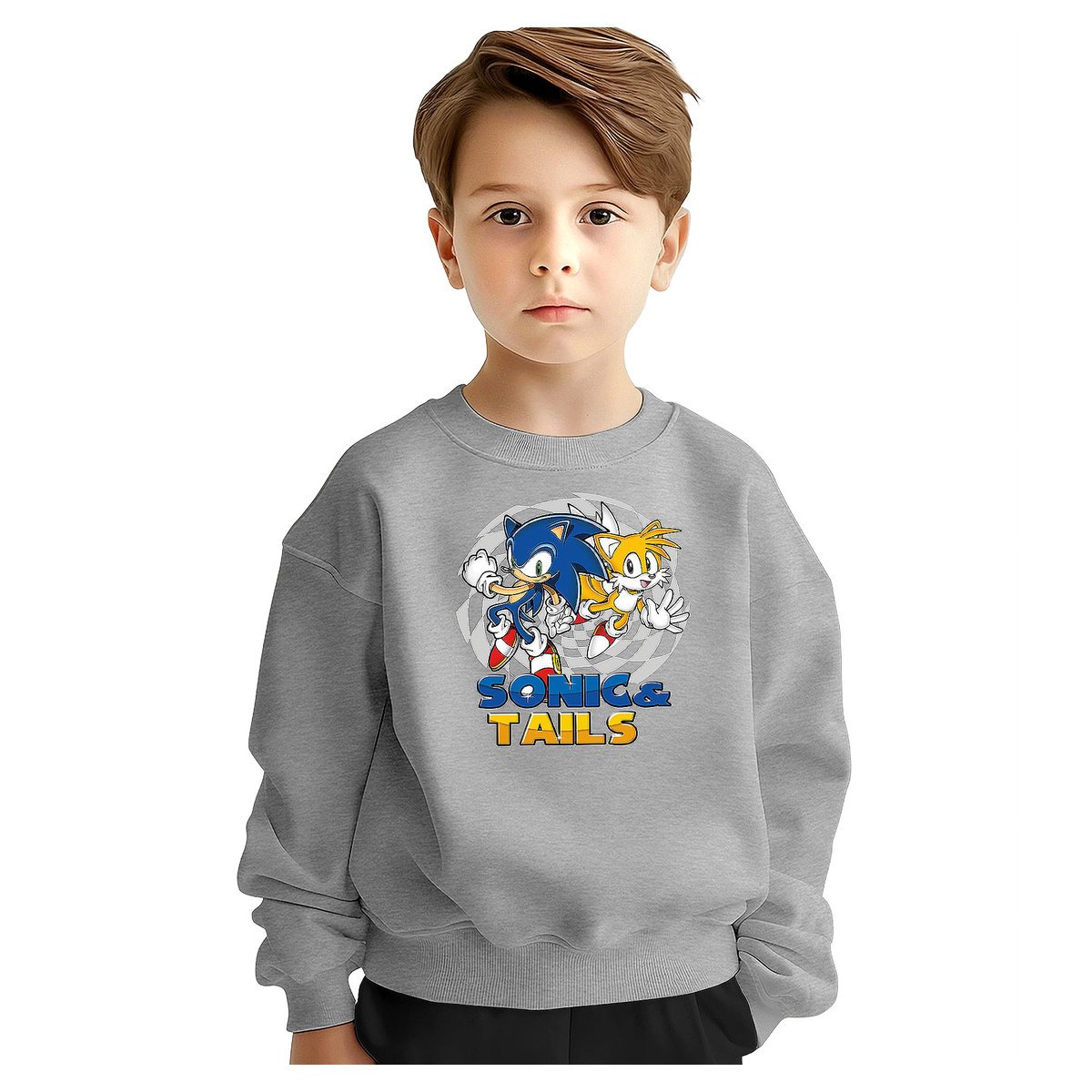 BLUZA DZIECIĘCA MŁODZIEŻOWA SONIC 110-116 WZORY PREZENT