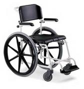 Akcesoria dla osób starszych i niepełnosprawnych - Mcwet wózek prysznicowy z funkcją toalety : Rodzaj kół MCWET - KOŁA TYLNE 24" - miniaturka - grafika 1