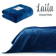 Narzuty - AmeliaHome narzuta na łóżko LAILA niebieska 200x220 - miniaturka - grafika 1