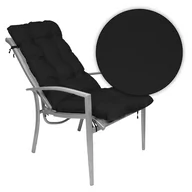 Poduszki ogrodowe - Poduszka Na Krzesło Ogrodowe Leżak 48X48X75 Czarny - miniaturka - grafika 1