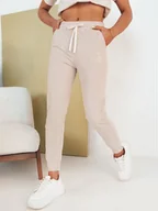 Spodnie damskie - Spodnie damskie dresowe BEAR beżowe Dstreet UY2071-M/L - miniaturka - grafika 1