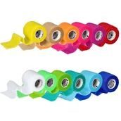 Apteczki i materiały opatrunkowe - Owijka na kostki, taśma do podtrzymania getrów i ochraniaczy, bandaż kohezyjny yellowSPORT - 5cm x 4,5m, różne kolory - miniaturka - grafika 1