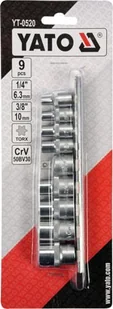 Yato zestaw nasadek torx e5 - e16, kpl. 9 szt. YT-0520 - Zestawy narzędziowe - miniaturka - grafika 4