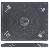 Obrusy i serwetki - Stolnica Silikonowa Mata Duża Podkładka Do Ciasta Kuchenna Podziałka Miara - miniaturka - grafika 1