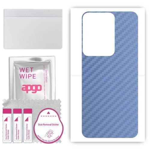 folia naklejka skórka strukturalna na TYŁ do Vivo Y12 V2317A - Carbon Granatowy - apgo SKINS