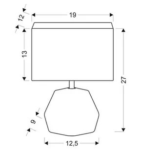 Candellux ANIMI LAMPA GABINETOWA 1X40W E14 JASNY SZARY 41-79930 - Lampy stojące - miniaturka - grafika 1