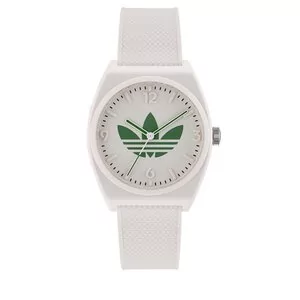 Zegarki męskie - Zegarek adidas Originals Project Two Watch AOST23047 White - grafika 1