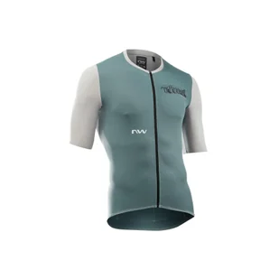 Koszulka rowerowa mtb gravel NORTHWAVE Essence Evo Jersey UPF50 zielony - Koszulki rowerowe - miniaturka - grafika 1