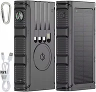 Latarki - Powerbank Ładowarka Solarny Indukcja 36000mah 8xusb Latarka 2x Led Usb-c Pd - miniaturka - grafika 1