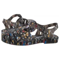 Sandały damskie - Sandały Possession Print+Mic 33443/54089 Black/Multicolor (ML363-a) Melissa - miniaturka - grafika 1