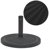 Parasole ogrodowe - vidaXL Podstawa do parasola, okrągła, czarna, 14 kg, z żywicy vidaXL - miniaturka - grafika 1