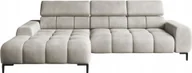 Sofy i kanapy - DomoHome Narożnik tapicerowany w kształcie litery L Lewa strona 177x270 cm Narożnik z funkcją spania Sofa rozkładana Funkcja spania Małe 3 siedziska Regulowane zagłówki Regulowane siedzisko Beżowy - miniaturka - grafika 1